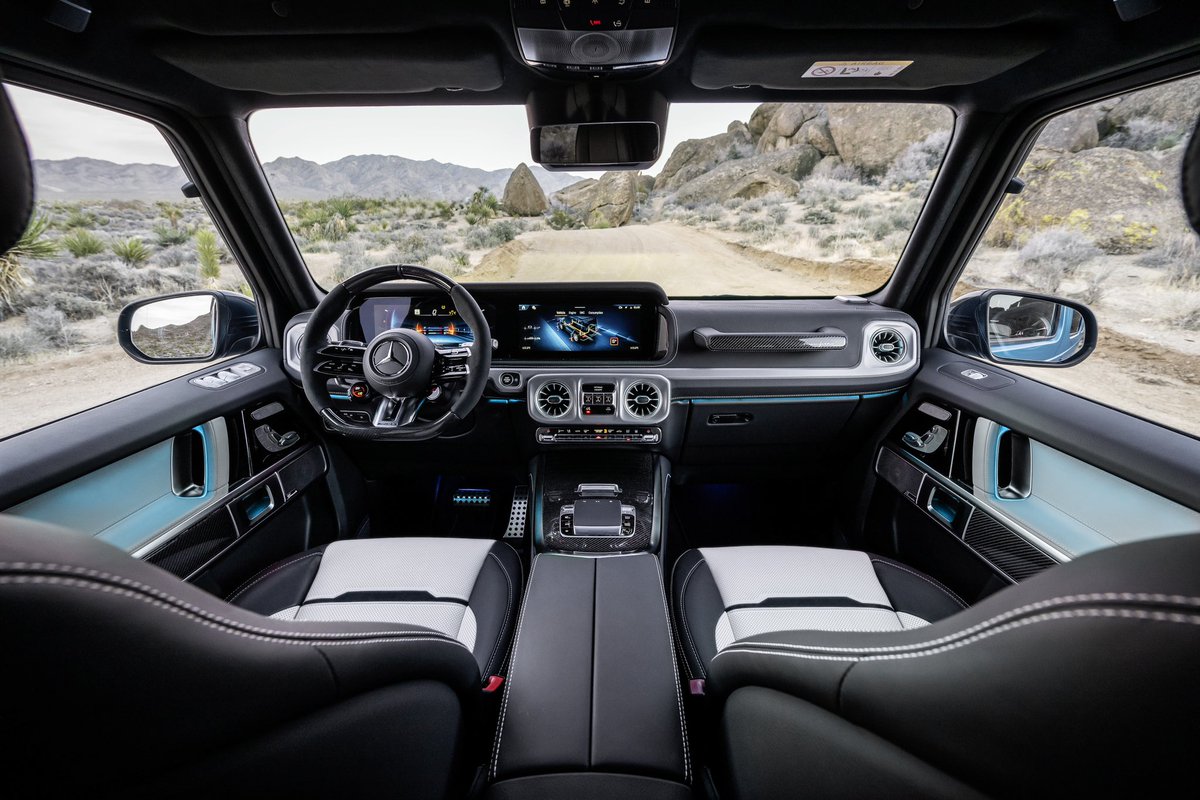 The 2025 Mercedes-AMG G 63 arrives with minor cosmetic changes, dual 12.3-inch displays, an available anti-rollbar-free suspension system, a revised nine-speed automatic gearbox, as well as a 577 hp 4.0-liter twin-turbocharged V8 engine, which features 48V mild-hybrid assistance.