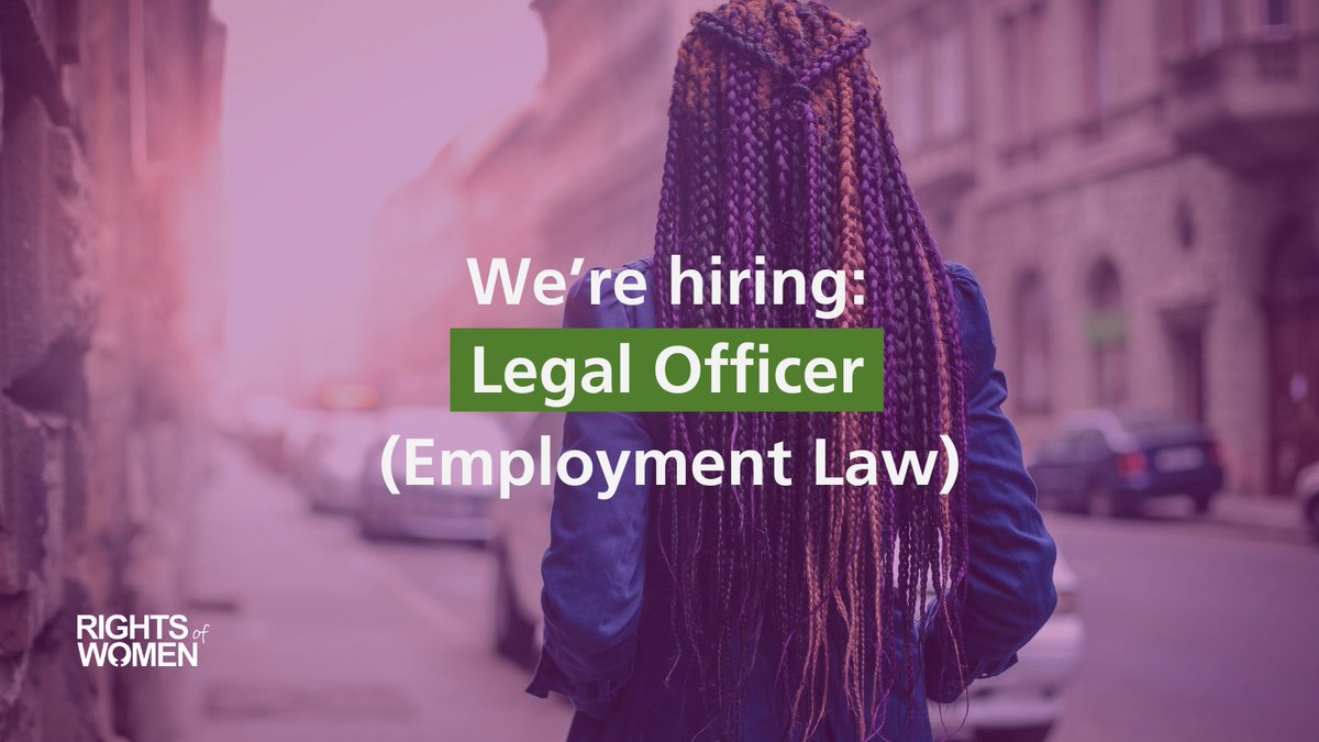 Want to help empower women to access justice and safety at work? Join our team! We are looking for a qualified woman* solicitor or barrister or CILEX member with experience of employment harassment and discrimination law. Find out more: rightsofwomen.org.uk/about-us/join-…