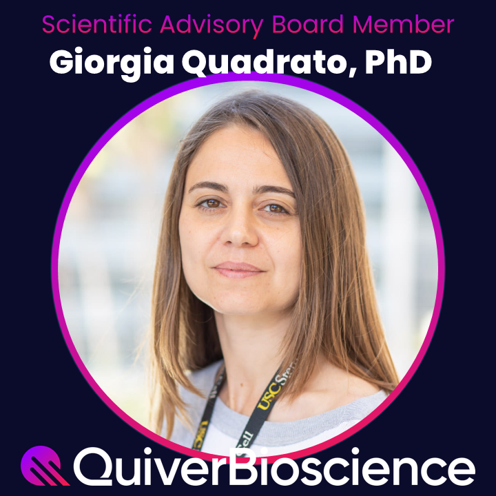 QuiverBio's tweet photo. We are excited to welcome Giorgia Quadrato as a member of our Scientific Advisory Board! 

Welcome to our team Giorgia, we look forward to working together and thank you for supporting Quiver’s mission to transform CNS drug discovery! https://t.co/1esWS7zouV