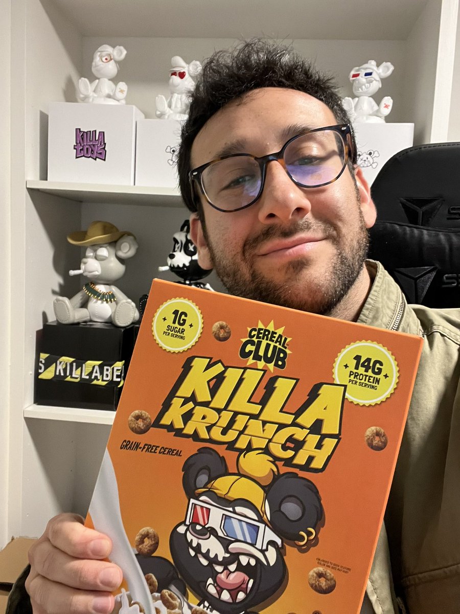 just 1 of the 120 boxes of killakrunch that just arrived at my house my wife is gonna divorce me
