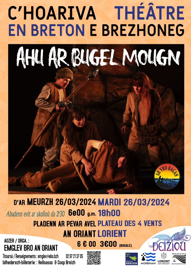 Kasit ho pugale 😃👏👍
Fenoz da 6e war Leurenn ar 4 Avel - An Oriant.
Ce soir à 18h sur la Scène des 4 Vents à Lorient.
Strollad Ar Vro Bagan Emglev Bro An Oriant