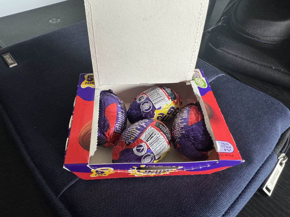 Hello @CadburyUK... just bought these and I've been short changed an egg, only 4 in a box of 5 - was properly sealed and everything!