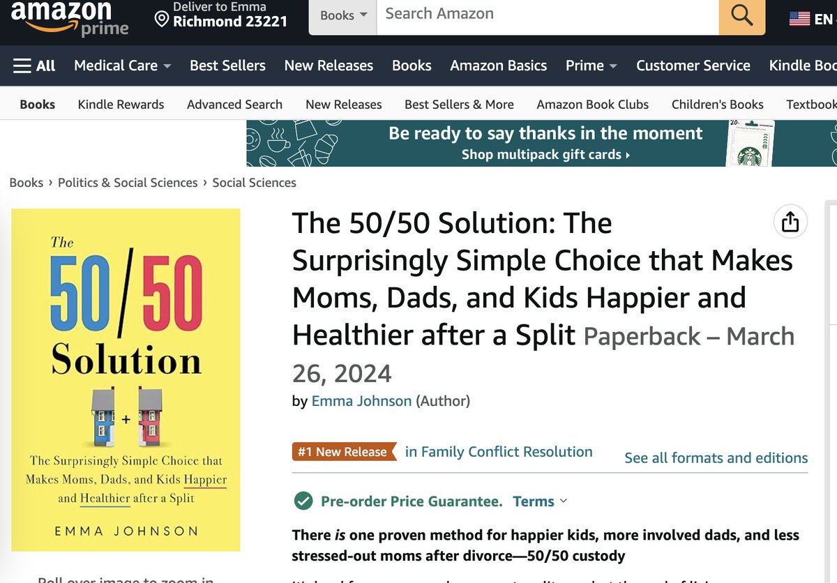 The 50/50 Solution - scientific argument for deferring to equal time, no child support when parents live apart. Studies find this makes kids and parents safer, happier, healthier. Nets gender equality. Promotes kindness, grace, forgiveness and love. ❤️ 50/50 is already happening