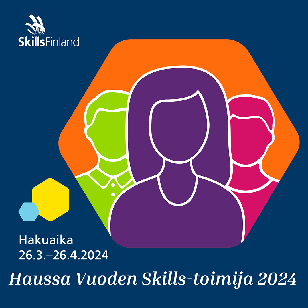 Etsimme vuoden Skills-toimijaa 2024! Sinulla on nyt mahdollisuus ehdottaa palkittavaksi tahoa, joka on erinomaisesti edistänyt kotimaista kilpailutoimintaa. Tämän vuoden teemoina #yritysyhteistyö #osallisuus ja #hyvinvointi. Lue lisää: skillsfinland.fi/ajankohtaista/…