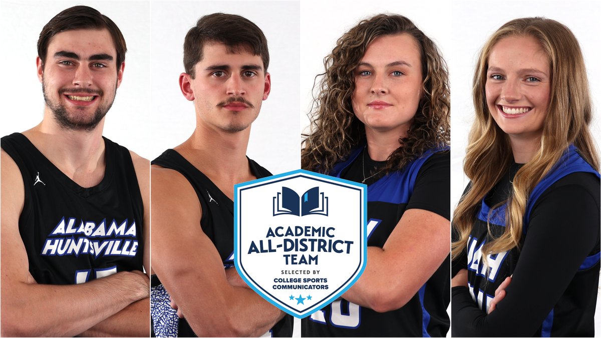 Four Chargers have been named to the <a href="/CollSportsComm/">College Sports Communicators</a> Academic All-District Teams.

Daniel Saylor | <a href="/UAH_MBB/">UAH Men's Basketball</a>
Tommy Murr | <a href="/UAH_MBB/">UAH Men's Basketball</a> 
Bellah Machen | <a href="/UAH_WBB/">UAH Women's Basketball</a> 
Marie Krieger | <a href="/UAH_WBB/">UAH Women's Basketball</a>