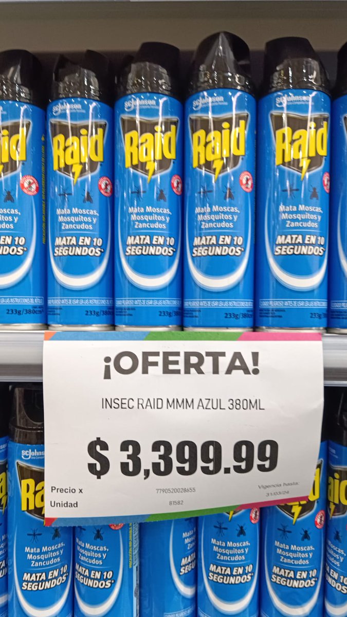 PreciosRosario2's tweet photo. #MosquitosEnRosario 🦟

💰 $1.699,99 Tabletas #Fuyí
💰 $2.929,99 #Selton
💰 $3.399,99 #Raid
💰 $5.368,00 #Off extra duración 

📍 @MicropackArg 

#FotoTestigo 📸 https://t.co/GGinLG4Q1R