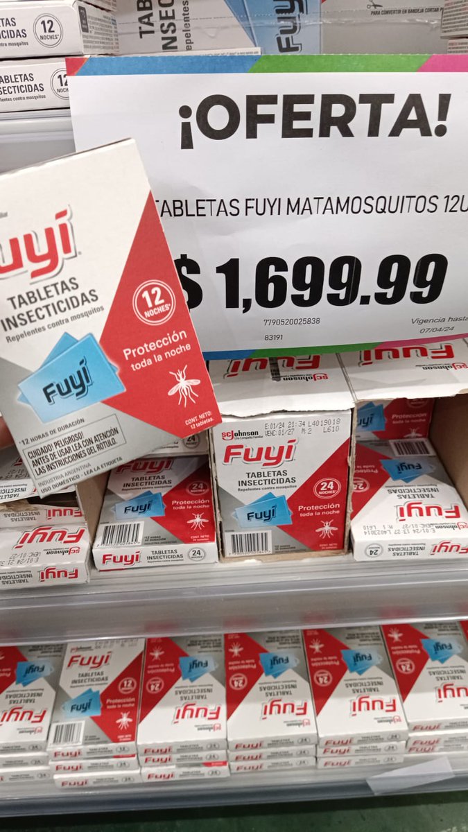 PreciosRosario2's tweet photo. #MosquitosEnRosario 🦟

💰 $1.699,99 Tabletas #Fuyí
💰 $2.929,99 #Selton
💰 $3.399,99 #Raid
💰 $5.368,00 #Off extra duración 

📍 @MicropackArg 

#FotoTestigo 📸 https://t.co/GGinLG4Q1R