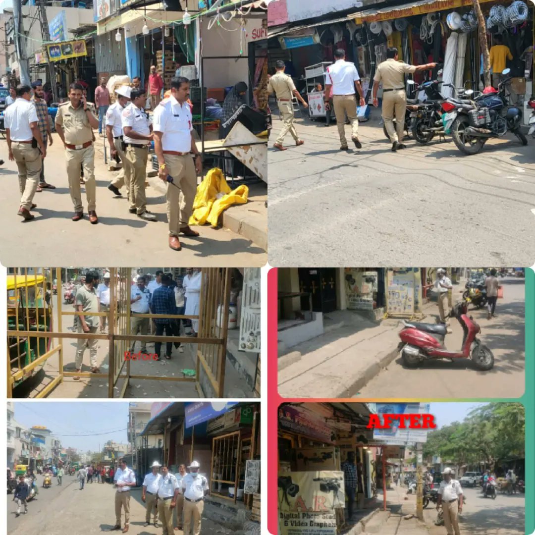 DCPTrEastBCP's tweet photo. ಸಂಚಾರ ಪೂರ್ವ ವಿಭಾಗದ ಸಂಚಾರ ಪೊಲೀಸ್ ಠಾಣಾ ವ್ಯಾಪ್ತಿಗಳಲ್ಲಿನ ಪಾದಚಾರಿ ಮಾರ್ಗದಲ್ಲಿದ್ದ ಅನಧಿಕೃತ ಅಂಗಡಿ ಮುಂಗಟ್ಟುಗಳು &amp; 130 ಕ್ಕಿಂತಲೂ ಹೆಚ್ಚು ಬಿಲ್ ಬೋರ್ಡ್ ಗಳನ್ನು ವಿಶೇಷ ಕಾರ್ಯಾಚರಣೆ ಕೈಗೊಂಡು ತೆರವುಗೊಳಿಸಿ ಪ್ರಕರಣಗಳನ್ನು ದಾಖಲಿಸಿ ಪಾದಚಾರಿಗಳ ಸುಗಮ ಸಂಚಾರಕ್ಕೆ ಅನುವು ಮಾಡಿಕೊಡಲಾಯಿತು. #ReclaimFootpath https://t.co/8czGaFI1S2
