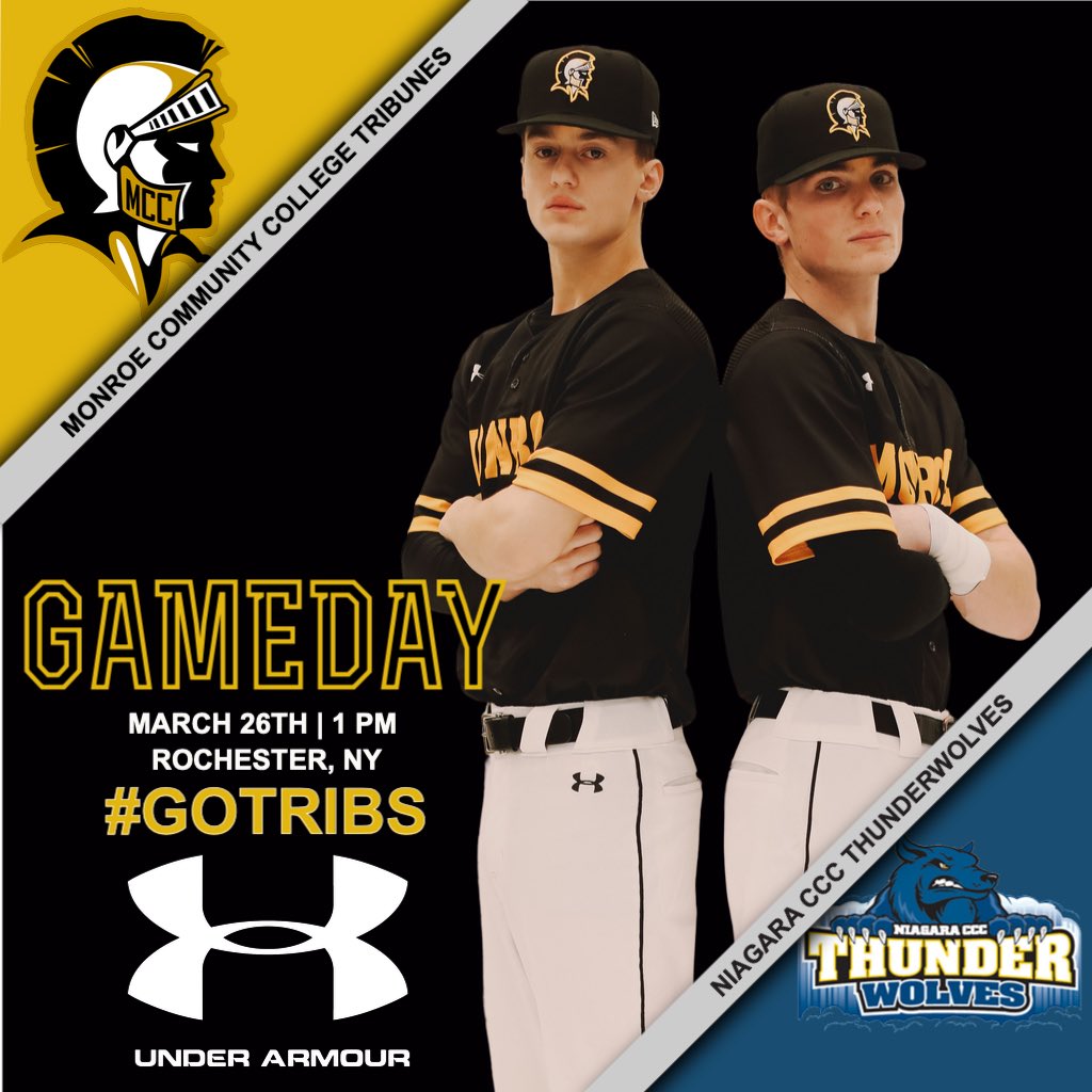 MCCTribunes's tweet photo. The Tribs Return to action today against NTrip at home for a Region III Showdown ⚾️
First Pitch is set for 1 PM!
#GoTribs⚔️ https://t.co/n5FKcJ8g0F