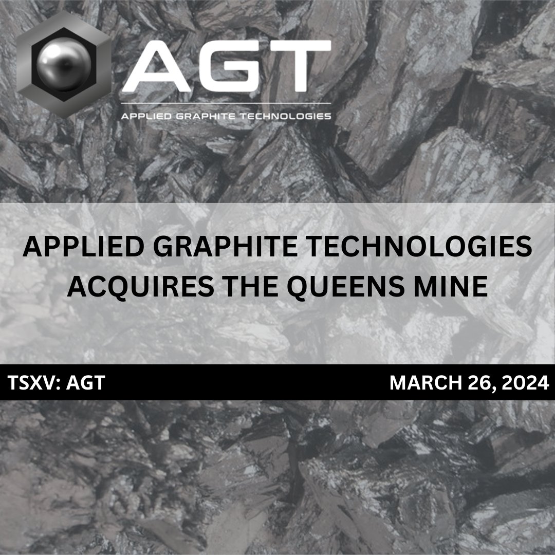 AppliedGraphite's tweet image. Applied Graphite Technologies Acquires The Queens Mine. Read more here: appliedgraphite.com/applied-graphi…