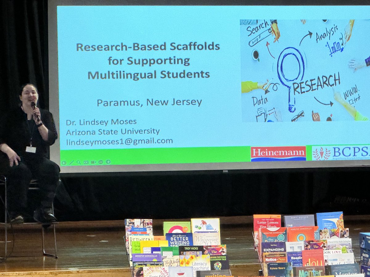 ⁦@HeinemannPub⁩ happy to collaborate with ⁦@BergenCountyPSA⁩ ⁦@Paramus_Schools⁩ ⁦@WestBrook_Param⁩ @irene_pierides⁩ on ⁦@HeinemannPub⁩ @drlindseymoses⁩ #PD #Research-Based Scaffolds for Supporting Multilingual Students