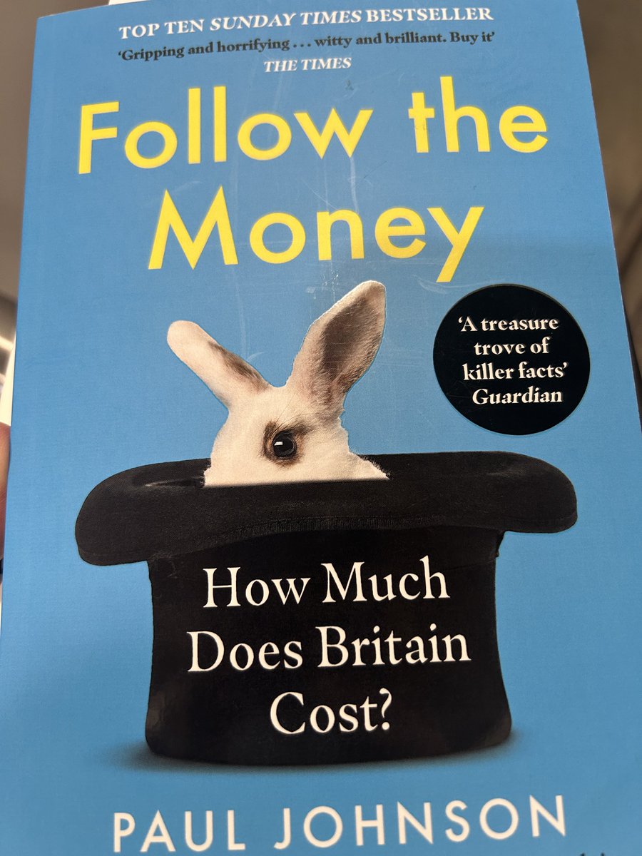 Excellent book for an understanding on how Britain spends the money we all pay in #tax #VAT #NI #FollowtheMoney #PaulJohnson Easy to follow with historical background on when taxation started to be applied.. Good read ☝️