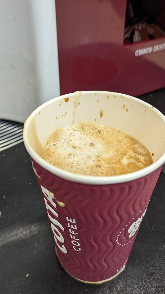 sematalba's tweet photo. is this another example of shrinkflation or is this machine busted? Supposed to be a large mocha. it's happened for weeks now https://t.co/qL1ROd1dXM