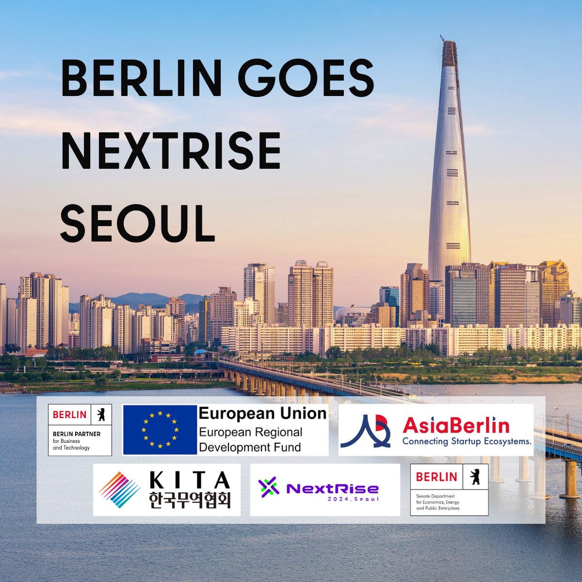 Last call to apply! Travel with @BerlinPartner and @Berlin_Asia from June 12-14 to #Seoul! 🎟️Pitching at the NextRise 🌐Side-Events 💡Site Visits 🤝Networking Apply now 👉 forms.office.com/e/wEHiFGxxCy