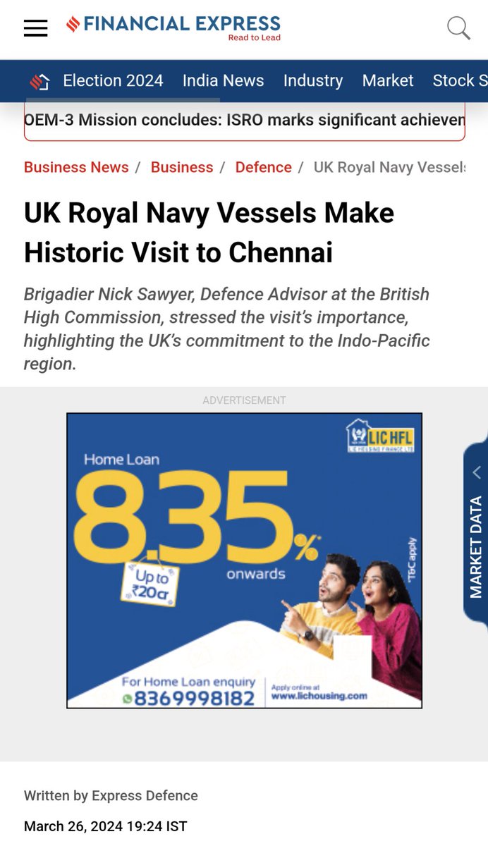 BIG: UK’s Littoral Response Group has reached Chennai today as part of its OSD to the Indo- Pacific region. The visit is a part of the announcement made by @grantshapps during RM's visit to the UK in Jan where the former spoke about sending a LRG to India in '24 & a CSG in '25.