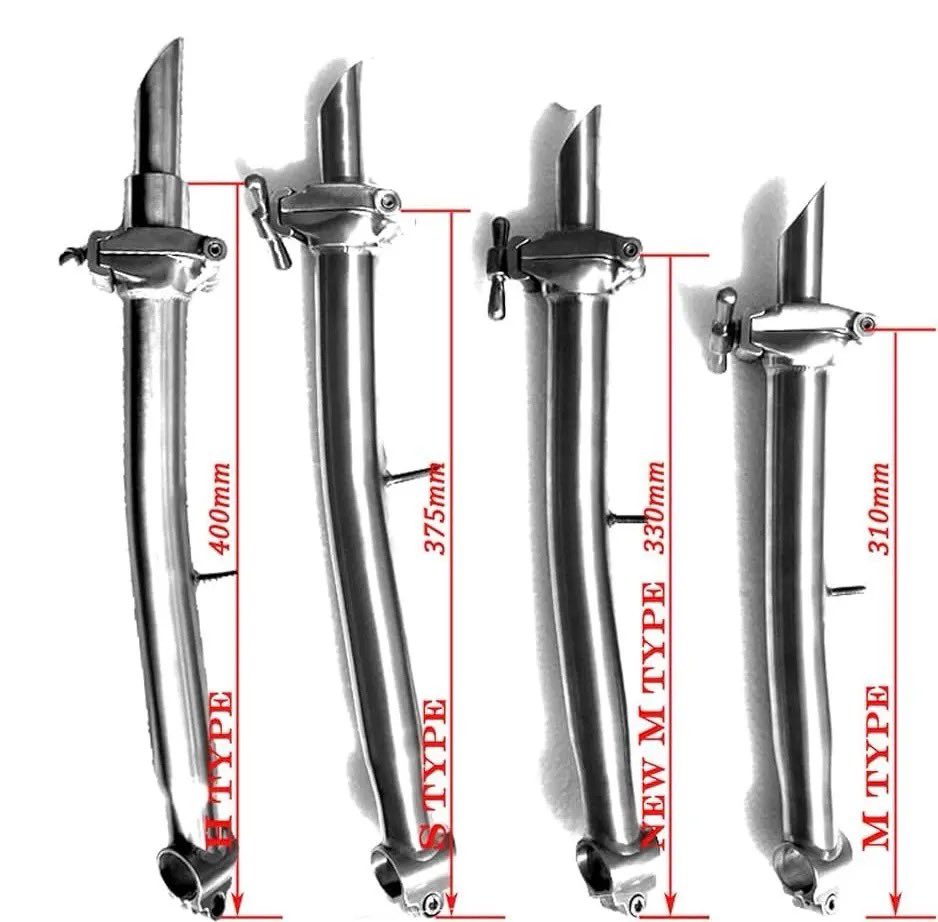 TIBROMTACK's tweet image. Which titanium stem post for Brompton fit for you?😊