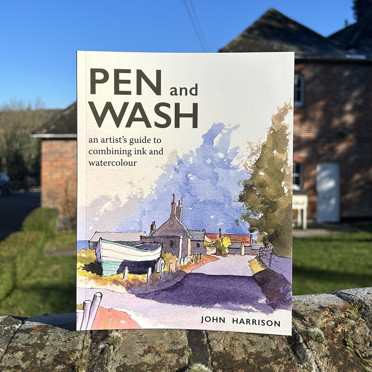 It’s publication day for @DrawnYorkshire 👏🏼 Congratulations to John Harrison on the publication of his new book, Pen and Wash. With clear instruction and inspirational examples throughout, this book explains the conventional approach of drawing and then adding wash. #crowood