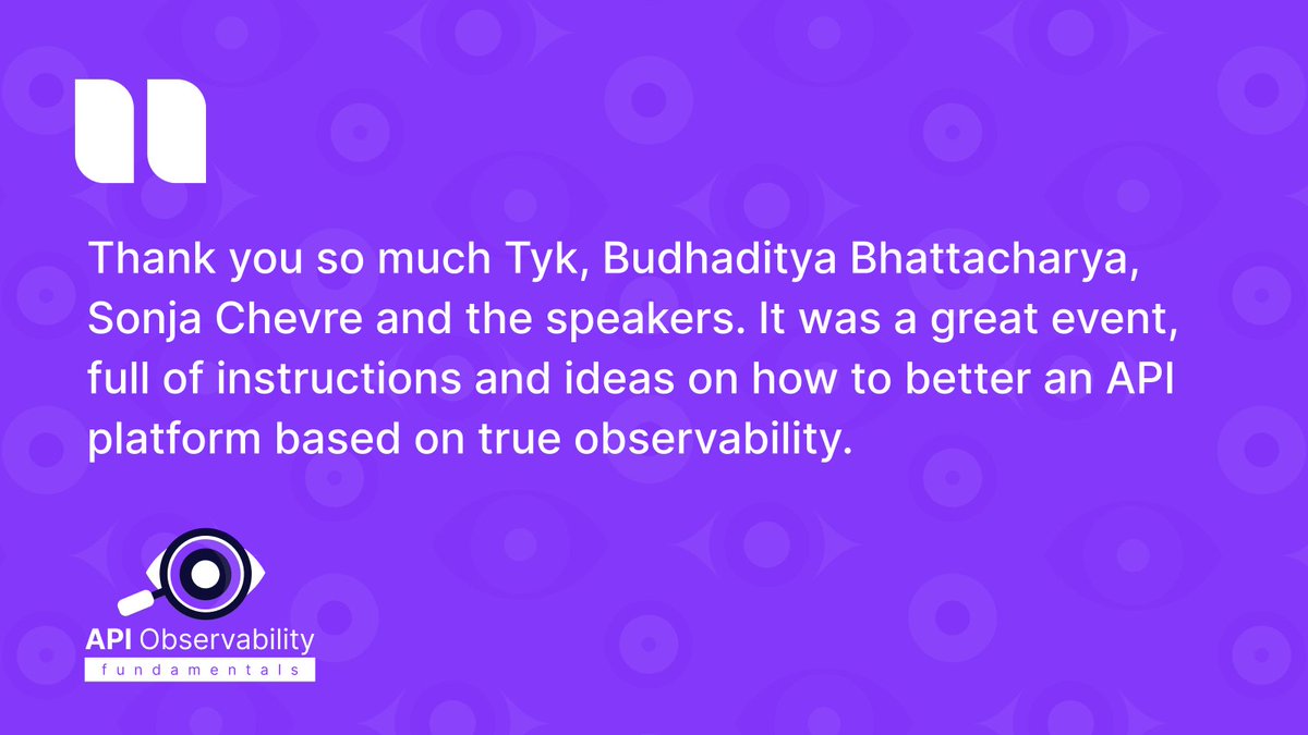 tyk_io's tweet image. Due to popular demand, the extremely successful #LEAP2024 is now the API observability fundamentals on-demand programme! 🌐💡

Check out below what people have said about the course so far! 🔥

🔗 hubs.la/Q02qJKdH0

#APIObservability #PlatformTeams #TechTalk