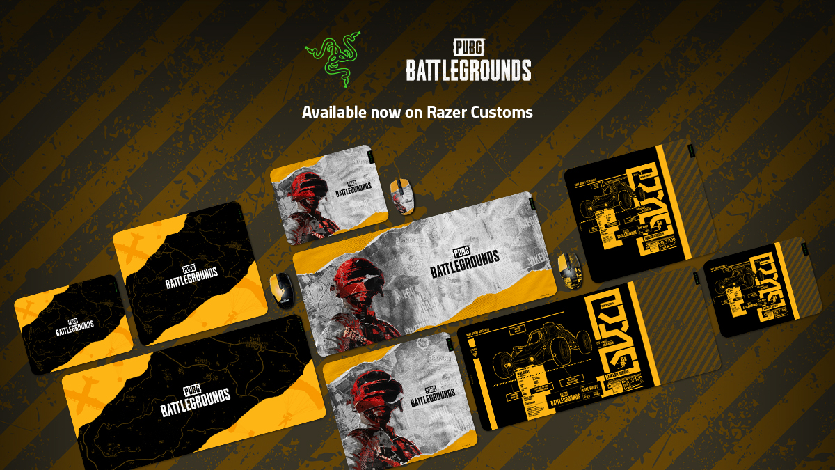 Secure your survival as you experience the Battlegrounds like never before with a legendary release of the personalizable Razer Orochi V2 and Razer Gigantus V2 gaming mat. 
Exclusively on Razer Customs.

Learn more👉razer.com/customs

#PUBG #BATTLEGROUNDS #RAZER