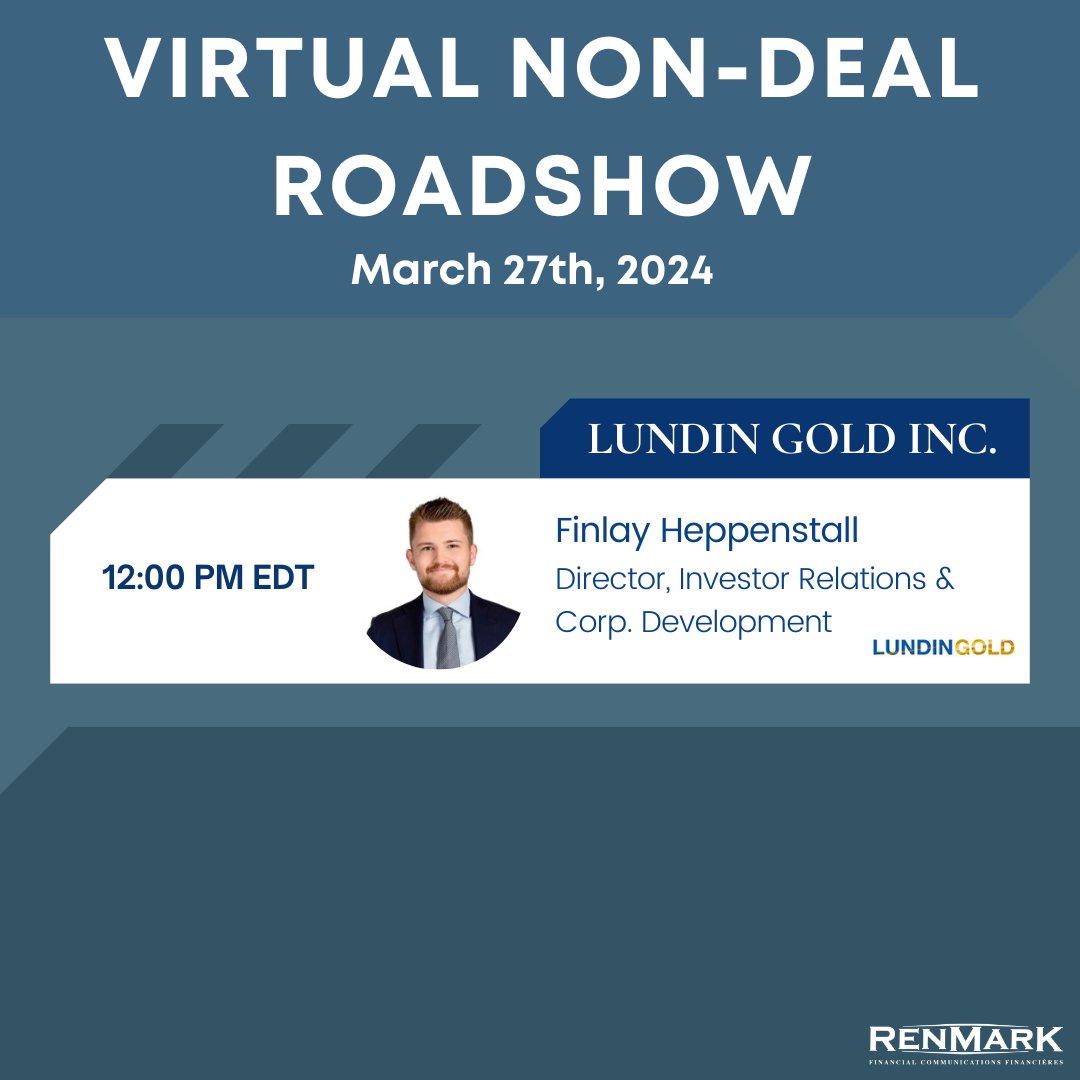 🎥 Join Director, IR & Corp Dev, Finlay Heppenstall, on Wednesday, March 2 at 12 PM (ET)/ 9 AM (PT) to hear updates on $LUG's latest initiatives and to learn more about what to expect from the company in the upcoming quarters. Register in advance: bit.ly/3VuwYvZ