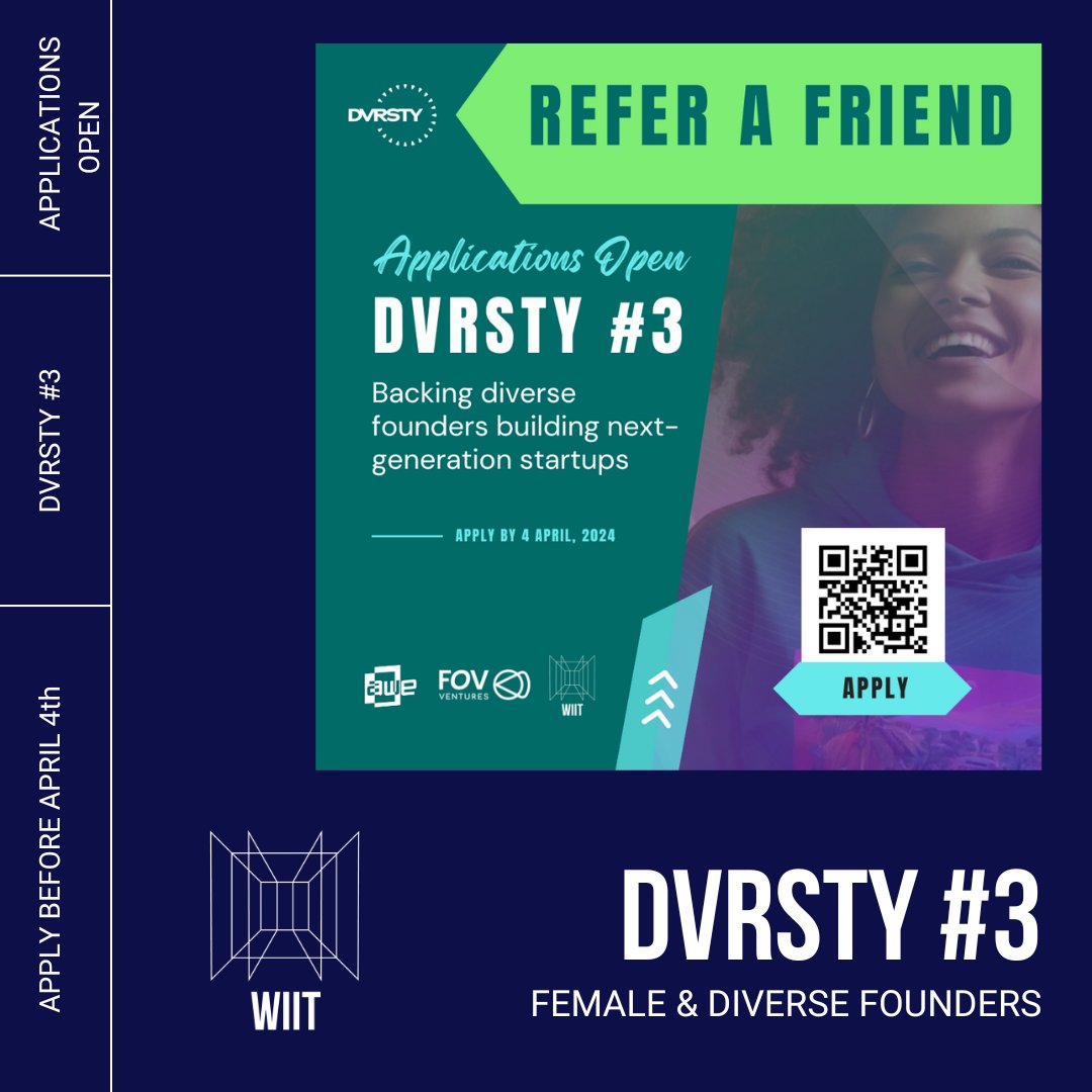 🌟 European Female Founders, ready to meet <a href="/Google/">Google</a>, <a href="/Meta/">Meta</a>, and top VCs? 🚀 Secure your spot with our referral bonus: the person with the most referrals gets an automatic spot! Apply now for #DVRSTY3 Deadline: April 4th. Let's make some noise! #DVRSTY #FemaleFounders