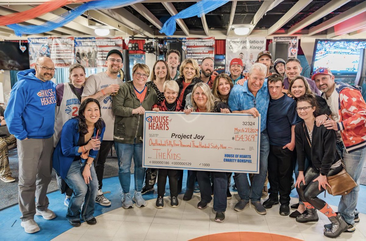 Well @DuluthHOH raised over 154 thousand dollars last weekend. It will never cease to amaze me the hearts (pardon the pun) that the curling community has. Thank you a million times to everyone involved. This event would be nothing without each and every one of you. #ForTheKids