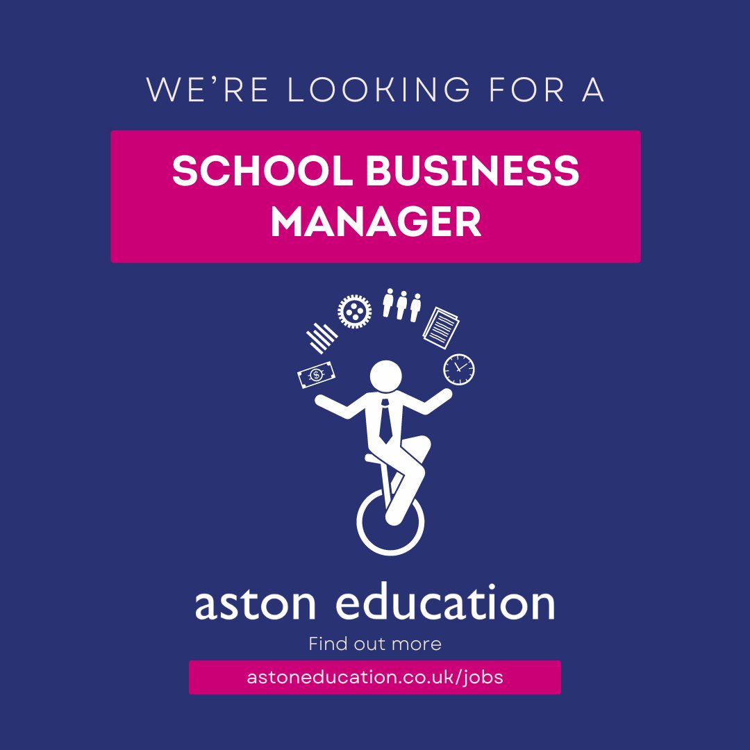 Aston Education is looking for a permanent full-time School Business Manager (SBM) for a popular and growing 11-18 secondary school in Southwark. astoneducation.co.uk/jobs #schoolbusinessmanager #sbm #schoolleaders #education #secondaryschool