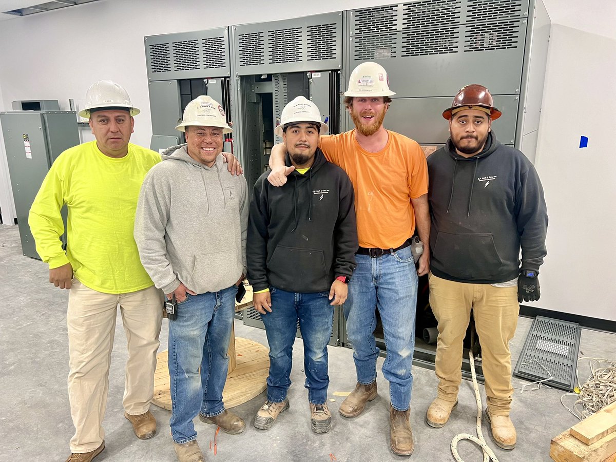 What a great visit to the EF Belk &amp; Son Electrical Contractor job site! Senior, Jose Jimenez-Lara, is gaining valuable experience as an electrical trades intern. He is working on an industrial project in the Apple Creek Corporate Center located in Dallas.