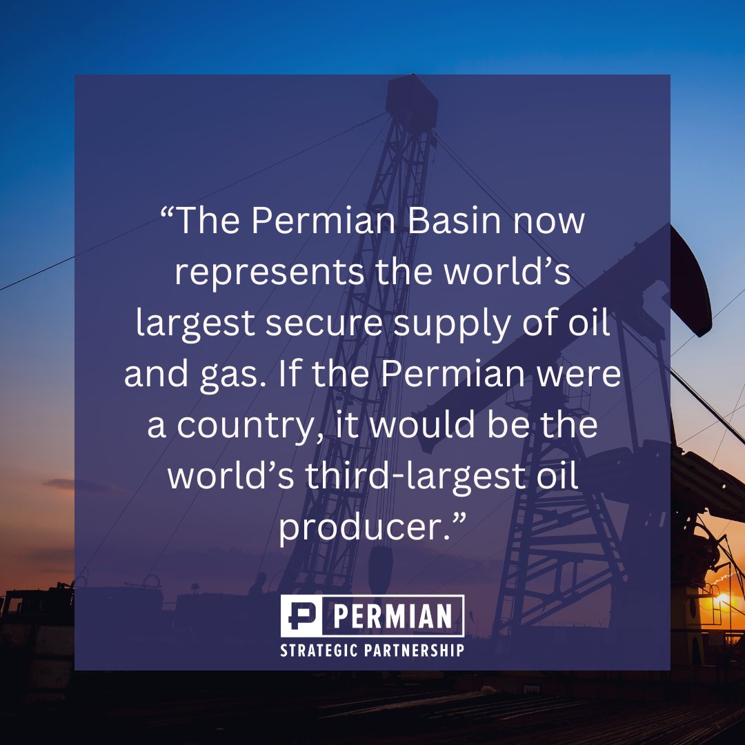 “Permian Basin lies at the center of America’s energy security. If the Permian were a country, it would be the world’s third-largest oil producer.” The PSP Chairman Don Evans says in the Dallas Morning News. Read more: ow.ly/ZSU150QNPO3