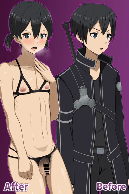 男の娘キリト #無言で立ち絵を貼るとフォロワーさんが増える 
