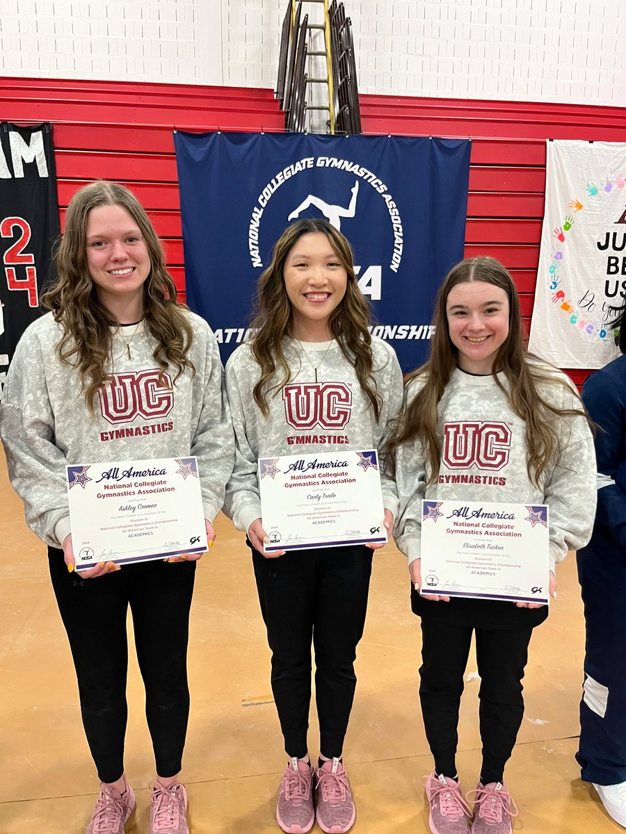 Now that I’ve had some time to reflect, what an amazing @d3ncga National Championships in our house @UrsinusGym! Couldn’t be more proud to be part of #TeamUrsinus @ucathletics Congrats to our 2 Qualifiers on excellent performances & our 3 🎓 achieving Academic All-American!