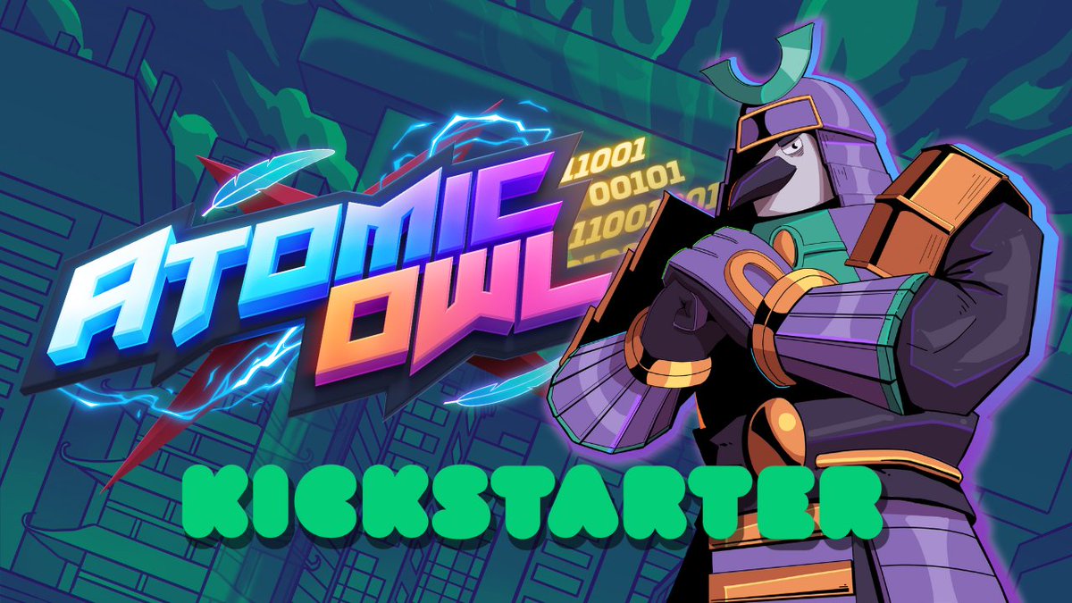 🪅 Atomic Owl's Kickstarter is LIVE! 🦉 - Synthwave Infused Roguelike - Homage to PS1 classics - Bird Shinobi/Samurai Characters - Talking Sword (that transforms!) Kickstarter: kickstarter.com/projects/monst… Wishlist: store.steampowered.com/app/2228490/At… #Indiegame #roguelike #Kickstarter