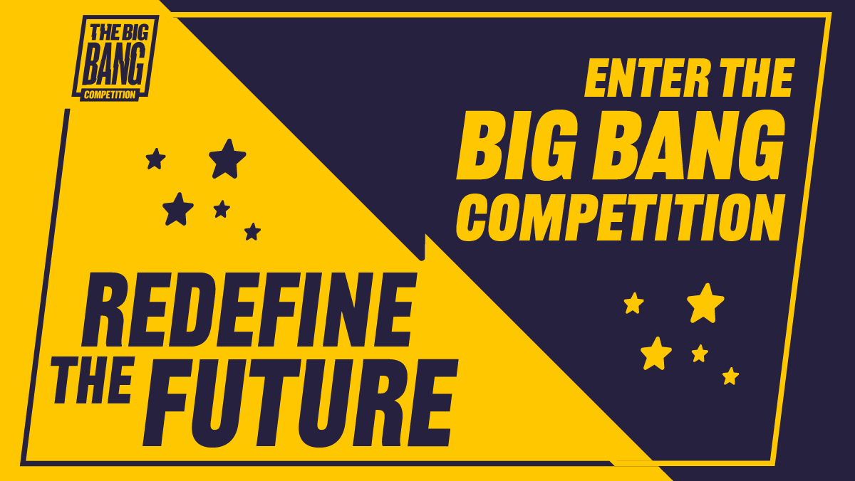 2 DAYS TO GO! There's only 2 days left to enter The #BigBangCompetition. ✨ 🚀 🤖 🌱 Enter today and be in it to win it! Including awards from @UK_CAA @The_IPO @LIYSF @EnergyInstitute @networkrail and @Stantec, plus many more! Enter by 27 March: bit.ly/3GmoR9P