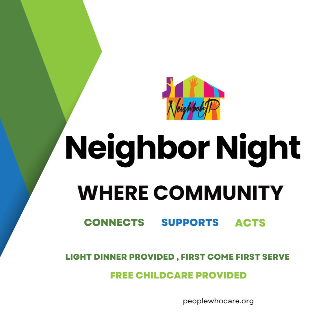Join us on March 28th from 6:00 PM to 8:00 PM for Neighbor Night at Harrison Community Cultural Centre, 1922 Hamilton Avenue in Lorain! Light Dinner provided & FREE CHILDCARE AVAILABLE. RSVP to Neighbor Night at bit.ly/499UbH0