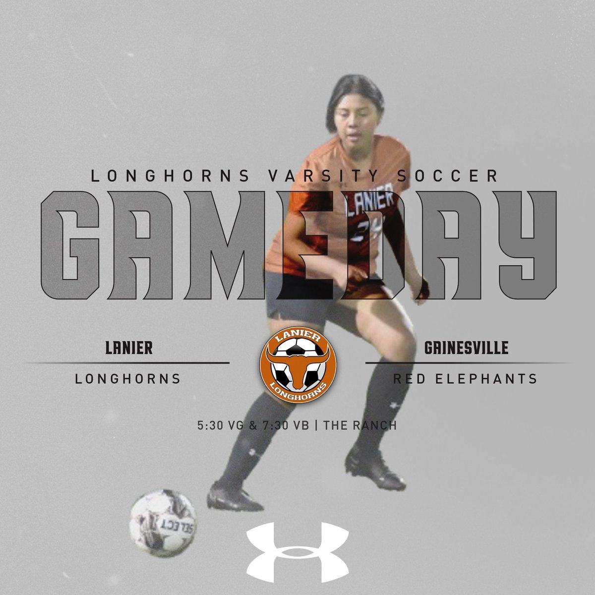 It’s GAMEDAY for our Varsity Longhorns as we host the Gainesville Red Elephants in two big region matchups here on The Ranch! You might want to bring your rain gear (again) tonight! Tickets are available for purchase via the GoFan app! <a href="/LanierADNews/">LanierHS Athletics</a> 

#HookEmHorns🤘