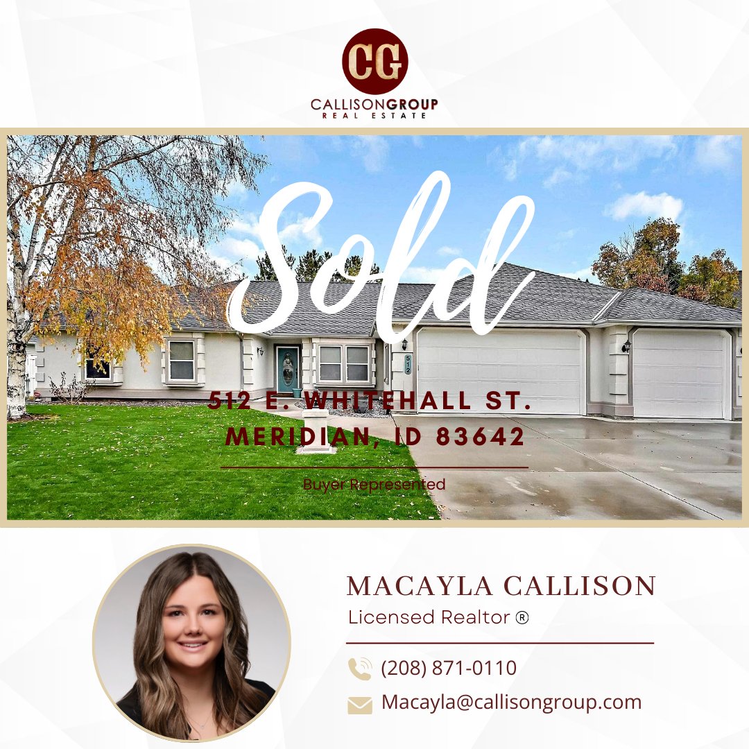 CallisonGroup's tweet image. #callisongrouprealestate #realestate #idahorealtor #idahome #idahorealestate #justsold #Macaylacallison
