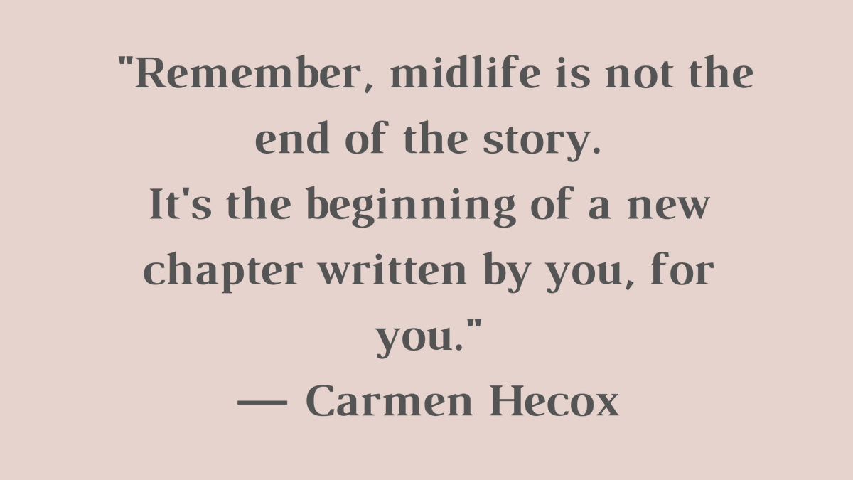 CarmenHecox's tweet image. Reflecting on the journey of overcoming empty nest syndrome? Share your intentions and action plans for the future. Let's empower each other and keep moving forward. 

#EmpowerMidlife #CreateTheBestMe
