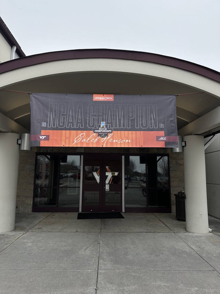It's a GREAT day to be a Hokie‼️

The Champ's banner full sail <a href="/CalebHenson06/">Caleb Henson</a> <a href="/hokieswrestling/">Virginia Tech Wrestling</a>!
#ALLINALLTHETIME #Hokies 🦃