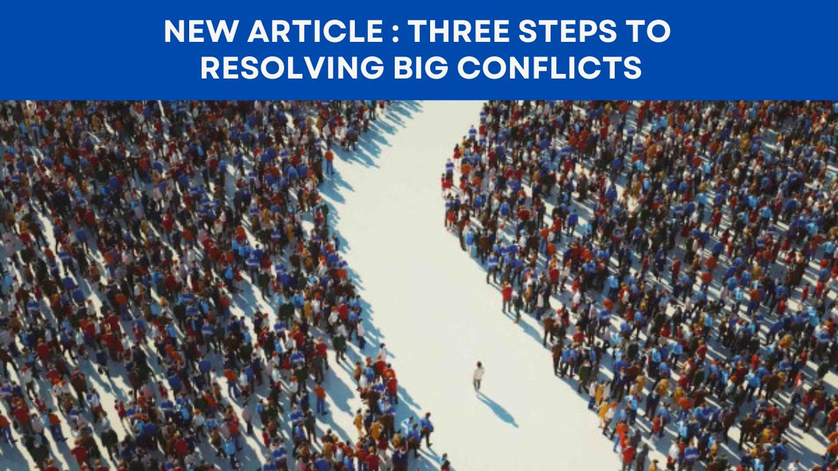In a new book, a seasoned negotiator outlines how to move through conflict effectively, even in the most intractable situations. Interested in learning more?📚 Link to article: tinyurl.com/3stepsggsc