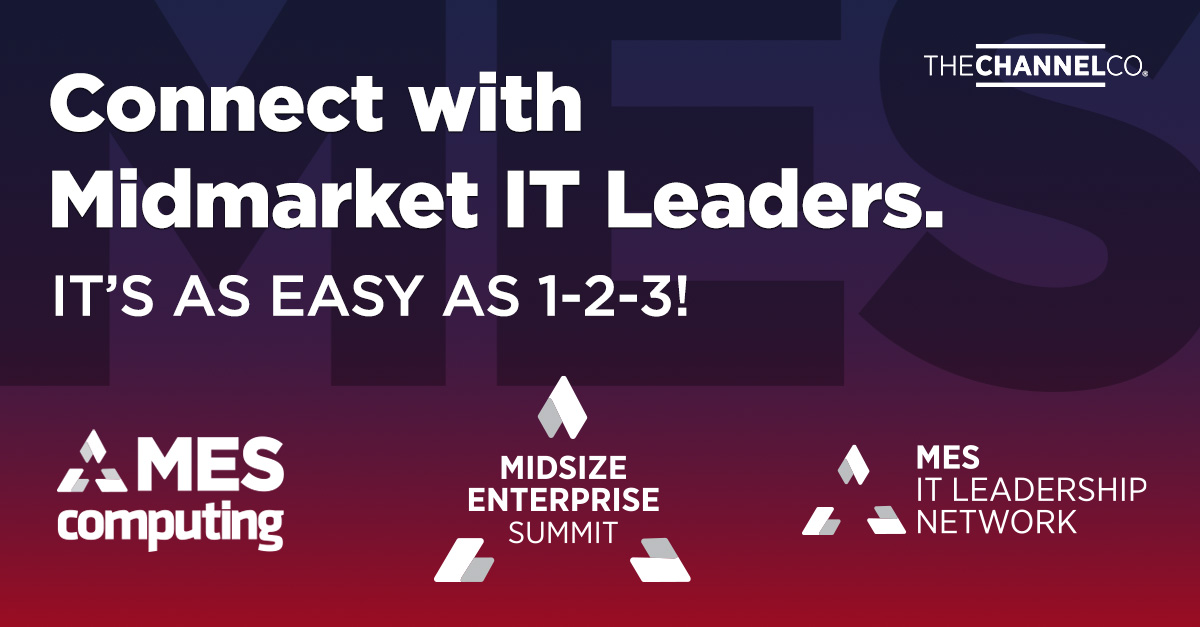 Want to build awareness and strong business relationships with senior IT leaders in the midmarket? It's easier than you think! 1️⃣ Sponsor MES Computing 2️⃣ Attend Midsize Enterprise Summits 3️⃣ Connect on the MES IT Leadership Network. Learn more ➡️ bit.ly/4avdFXC