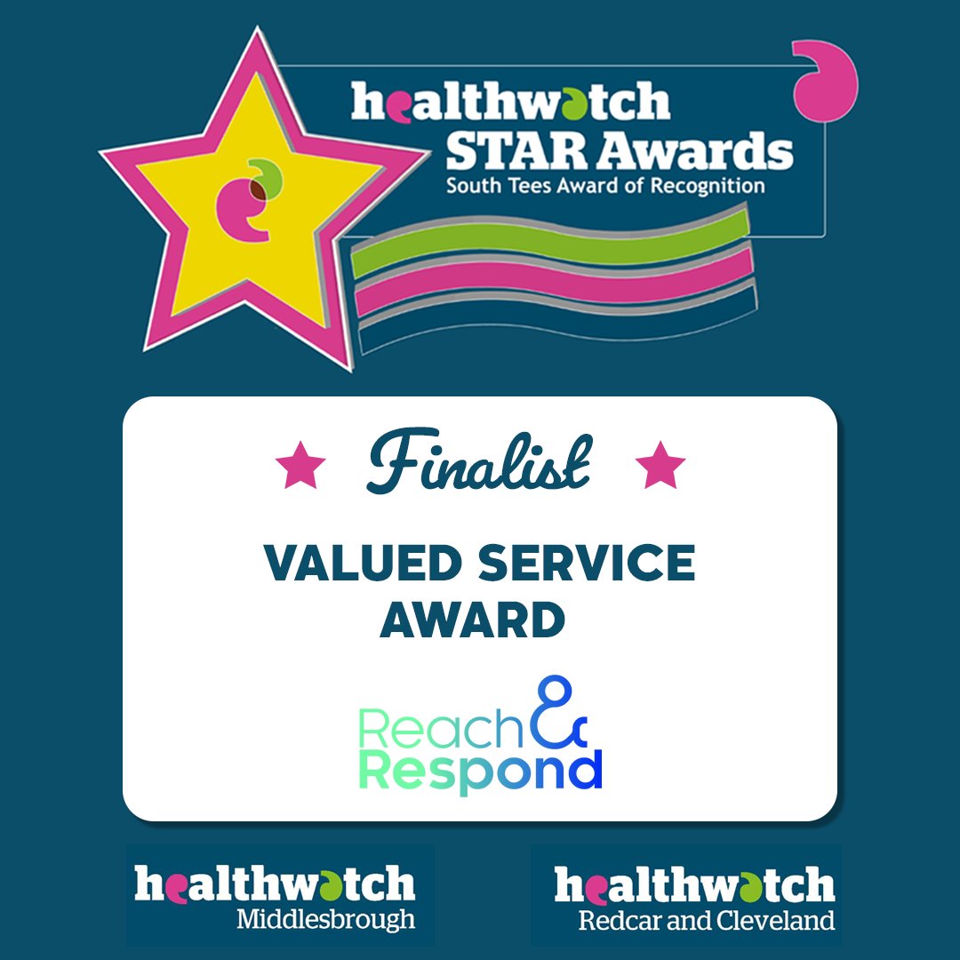 ReachAndRespond's tweet photo. Wow! 🤩 We're thrilled to announce that we've been shortlisted for not one, not two....but three awards at the @HwMiddlesbrough Star Awards 2024! ✨

We're over the moon - it's amazing for our colleagues to be recognised and celebrated! 💙💚 Keep your fingers crossed for us! 🤞 https://t.co/U94mNpPU0P