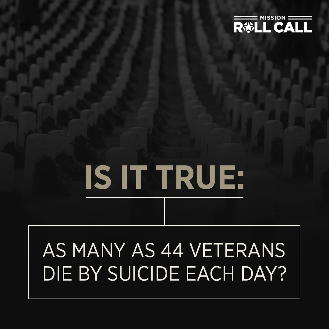 Whether it's 17 per day or as many as 44, we believe even one veteran lost to suicide or self-harm is too many. Read MRC's latest article to learn more about the alarming numbers on veteran suicide. ow.ly/uFwJ50R2eQo #VeteranSuicide