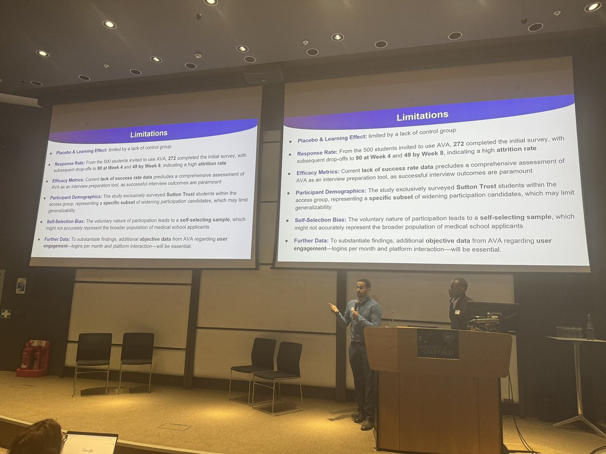 OSEM_Conference's tweet image. Oxford medical students shining bright at #osem2024 with their oral presentation on &apos;AI in medical education: hype or hope.&apos; Impressive insights into the future of learning in healthcare. #MedEd #AI