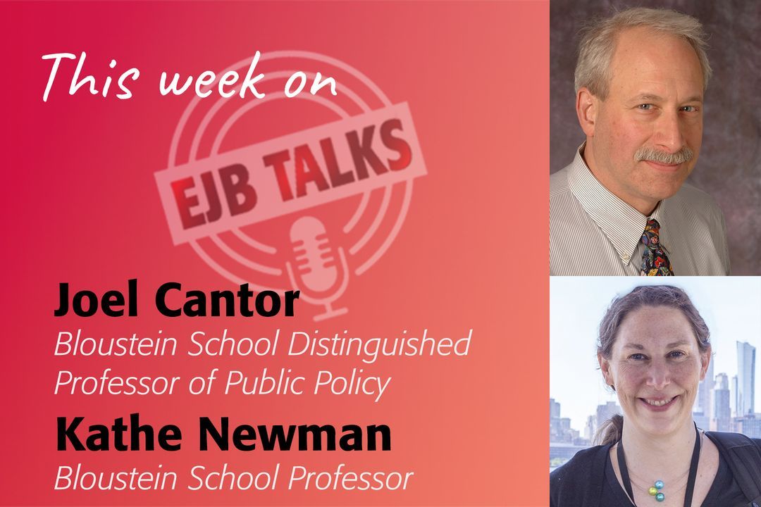 New #EJBTalks @shapiro_stuart talks to profs ⁠Joel Cantor⁠⁠ and ⁠Kathe Newman⁠ about #housing #health issues are deeply intertwined and constantly impacting each other, and their research with @RutgersNB Housing and Health Equity Cluster. Listen at spoti.fi/4avQKey