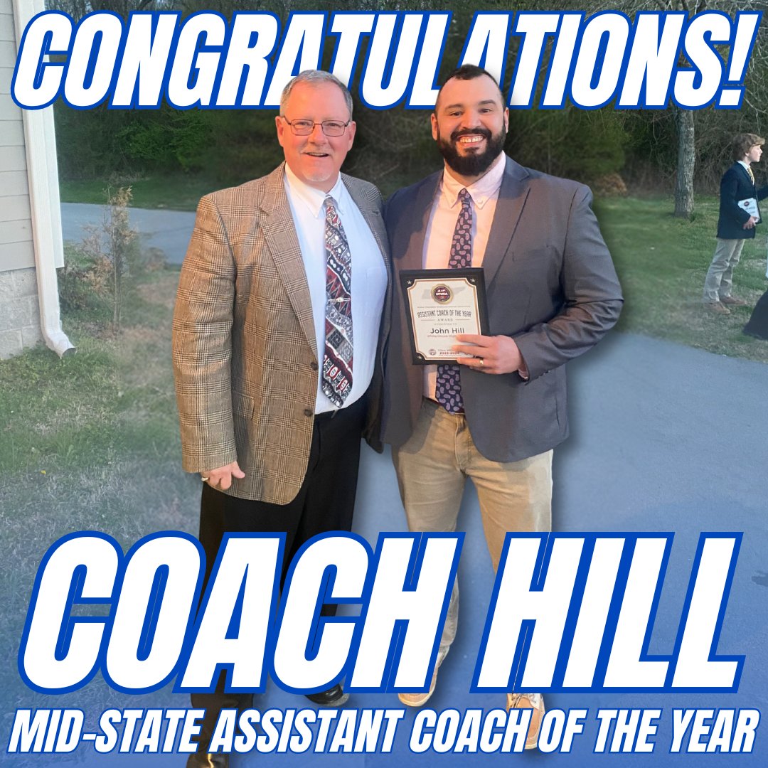 Congratulations to Coach Hill on being named the Mid-State Assistant Wrestling Coach of the Year!

#whitehousebdp #bdp #whitehousewrestling
