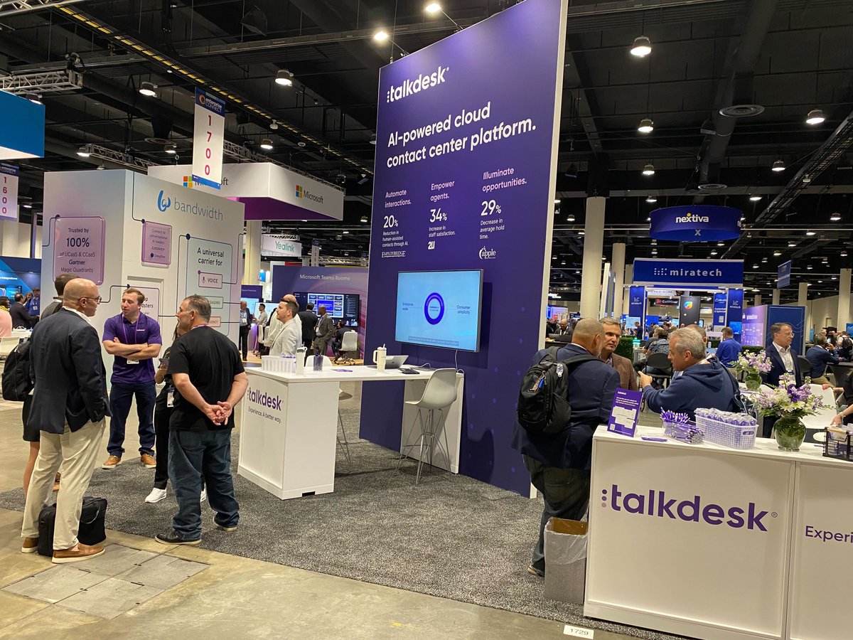 Feeling the buzz on Day 2 of Enterprise Connect! Visit us at booth 1729 and witness how our innovative #GenAI tools like Talkdesk Autopilot, CX Analytics, and QM Assist are revolutionizing contact centers. Excited to share with you all! #EnterpriseConnect2024 #TalkdeskAI #CX #AI