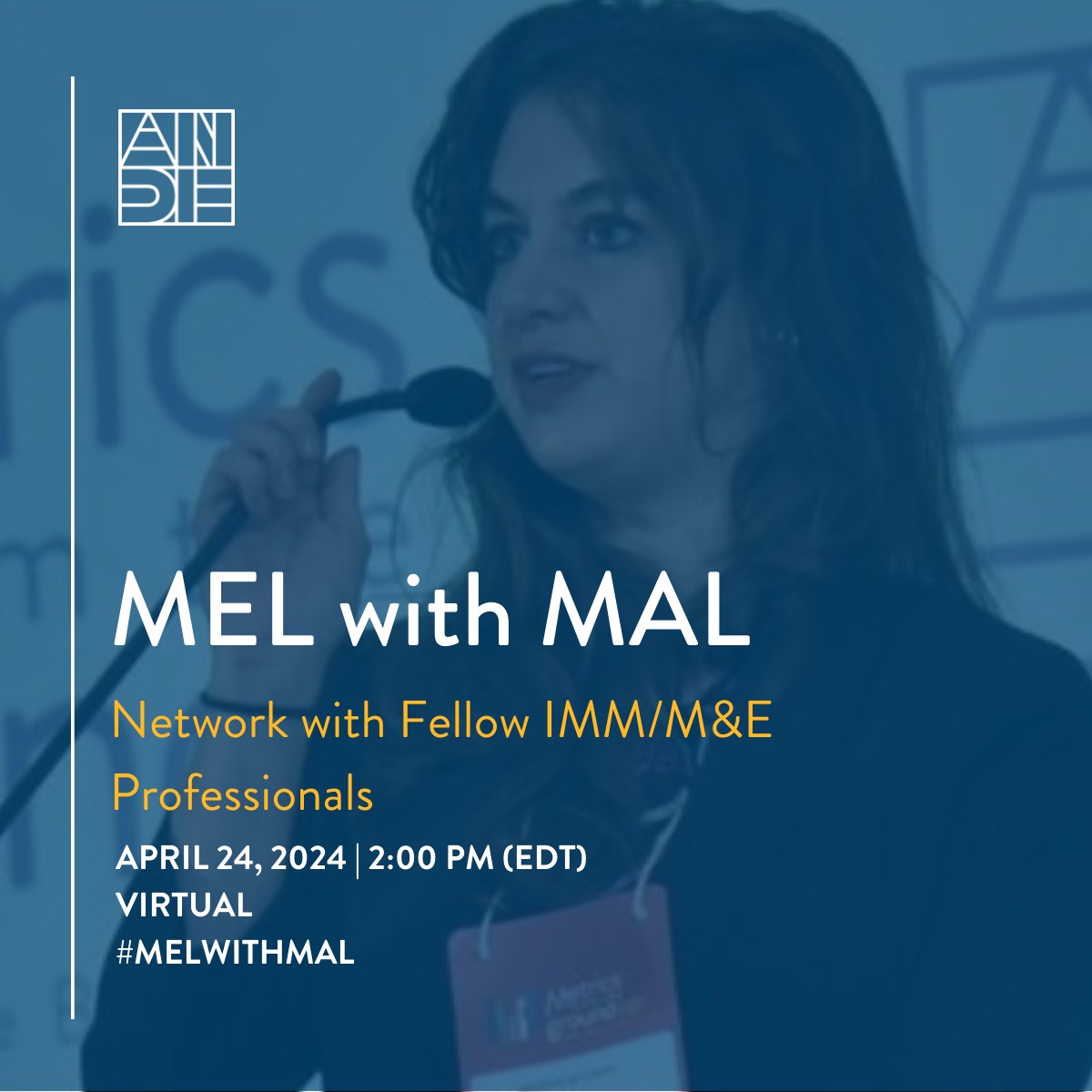 Professionals in Impact Measurement & Management (IMM)! Seeking a supportive community? 'MEL with Mal' convenes on April 24th at 2PM (EDT). Share best practices, ask questions, & network with peers. 🔗 Register here: aspeninstitute.zoom.us/meeting/regist… #ANDE #MELWITHMAL #IMM