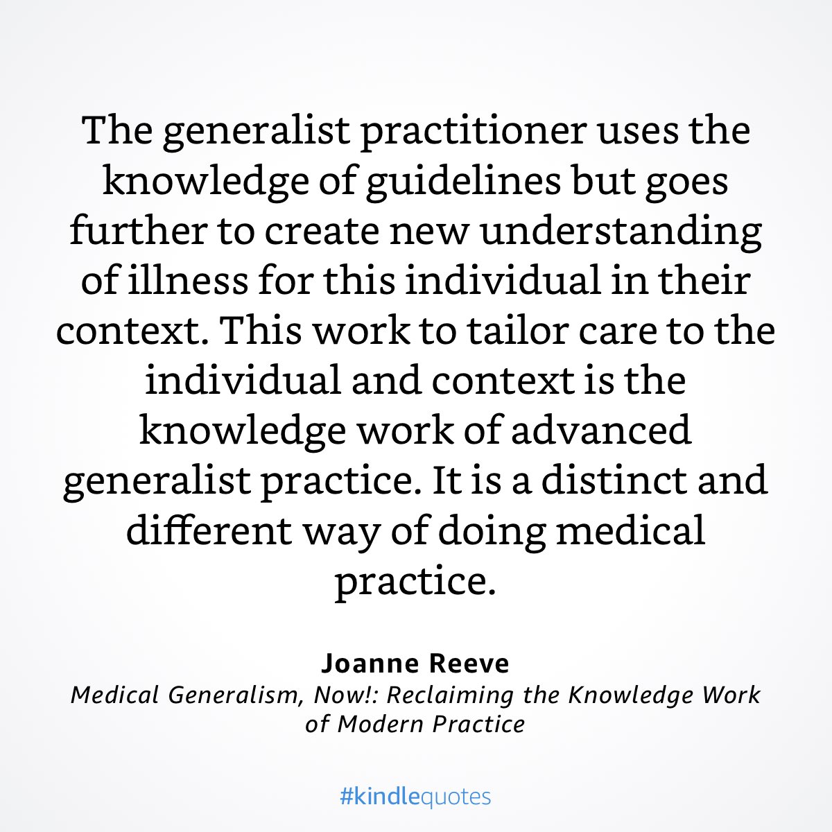 ⁦@joannelreeve⁩ ‘s description of Knowledge Work of advanced generalist Practice. a.co/19MqeEe