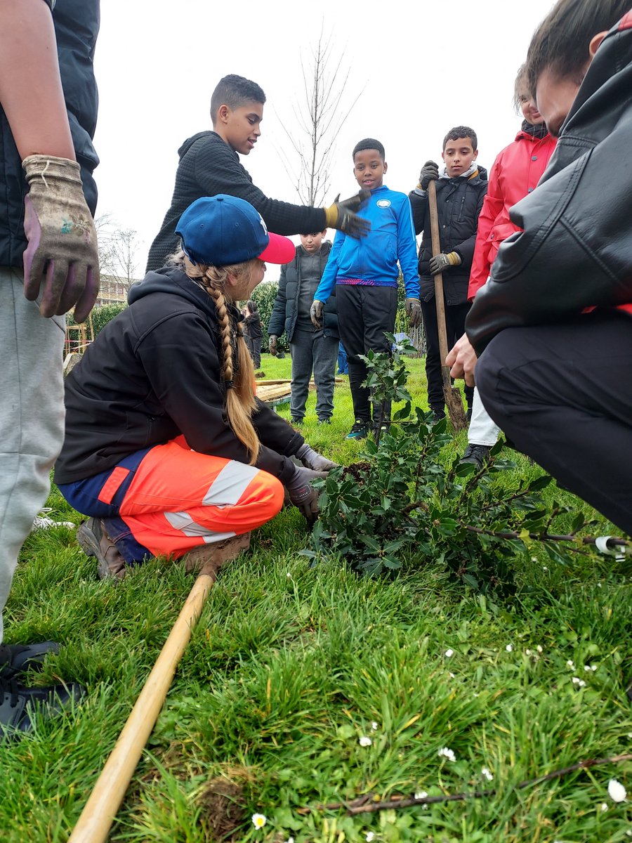 Moment de fraîcheur (et pas que à cause de la météo) au <a href="/VillonCollege/">Collège François Villon</a> 
Grâce à <a href="/reforestaction/">Reforest'Action</a> et au financement de la Maison Francis Kurkdjian, 82 arbres sont plantés dans la cour. Merci aux el. de 6è, de CE1 et leurs professeurs 
#DeveloppementDurable
#Climat 
<a href="/Academie_Paris/">Académie de Paris</a>