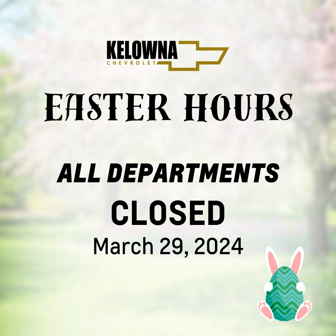 Please note we will be closed this Friday, March 29 for Easter! 🐰🐣 We will be open again on Monday at 9am for your convenience!